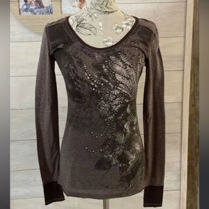 Y2K brown long sleeve